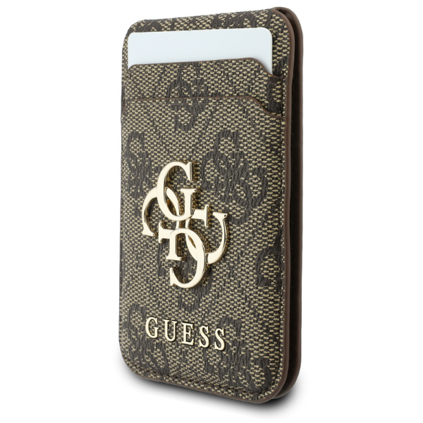 Dėklas Guess 4G su pinigine Magsafe, skirtas iPhone 18 Pro Max / 17 Pro Max, rudas aprašymas - Prekės nuotrauka