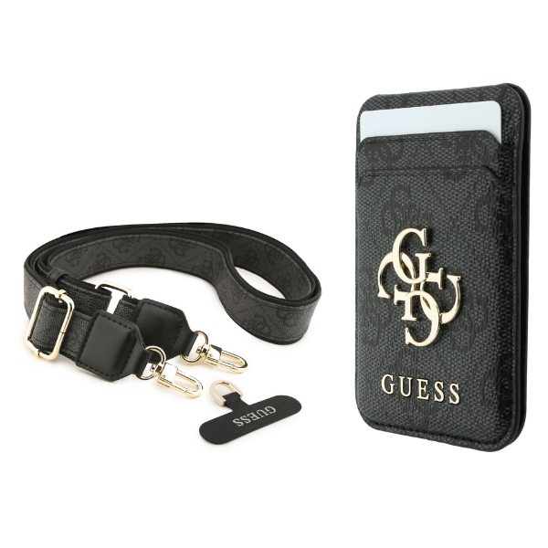 Dėklas Guess 4G su pinigine Magsafe, skirtas iPhone 18 Pro / 17 Pro, rudas aprašymas - Prekės nuotrauka