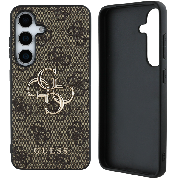 dėklas Guess Big 4G Logo Classic Logo, skirtas Samsung Galaxy S25 Plus, rudos spalvos aprašymas - Prekės nuotrauka