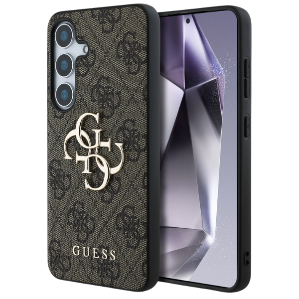 dėklas Guess Big 4G Logo Classic Logo, skirtas Samsung Galaxy S25 Plus, rudos spalvos aprašymas - Prekės nuotrauka