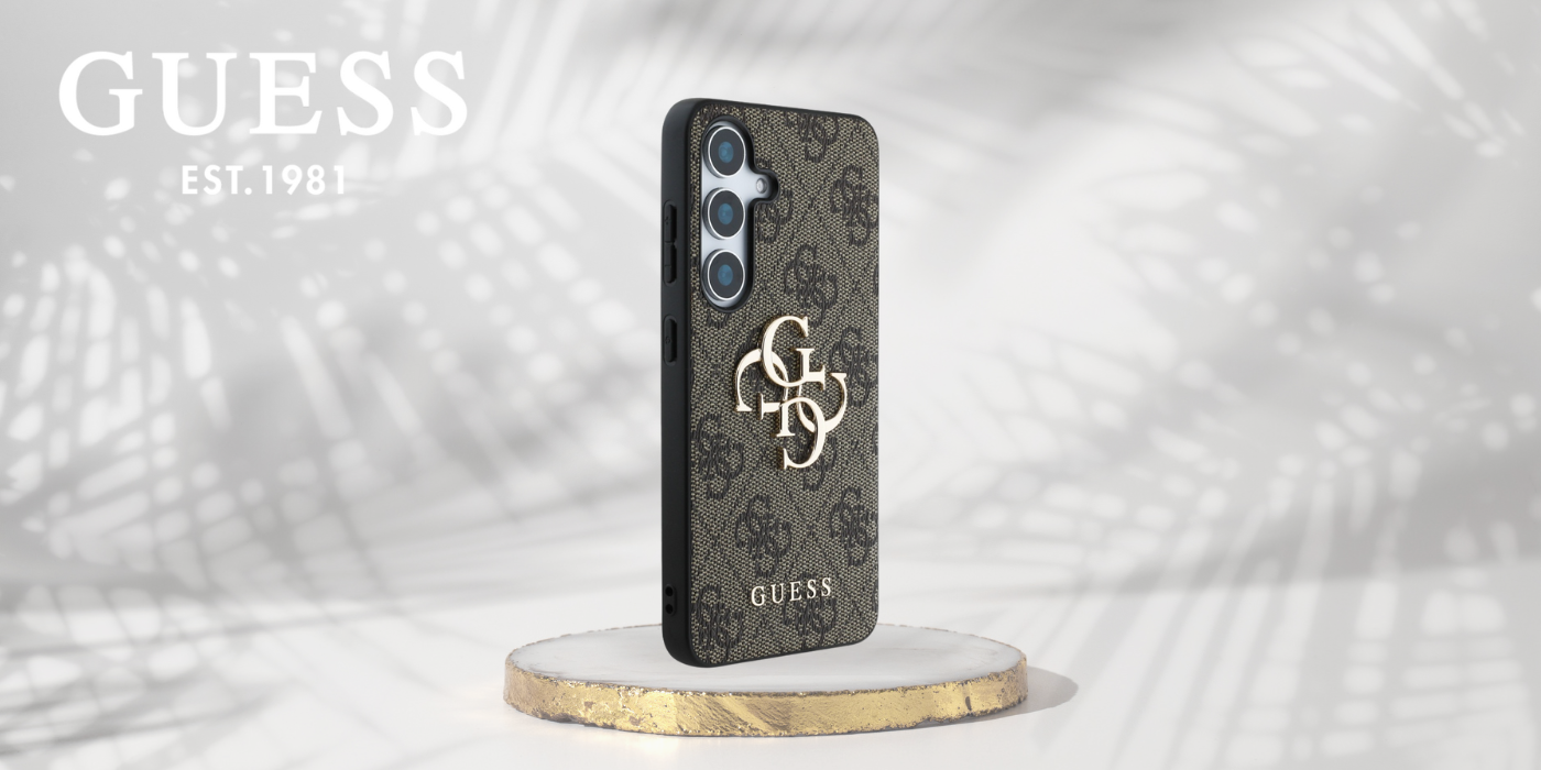 dėklas Guess Big 4G Logo Classic Logo, skirtas Samsung Galaxy S25 Plus, rudos spalvos aprašymas - Prekės nuotrauka