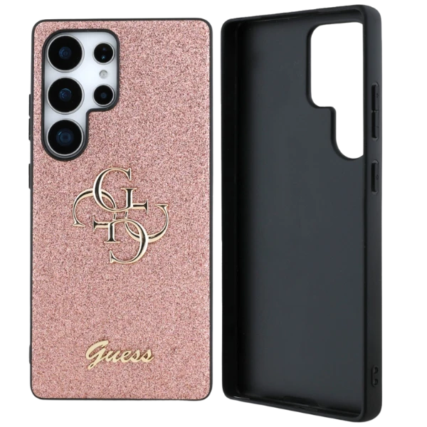 Dėklas Guess Fixed Glitter Big 4G Metal Logo skirtas Samsung Galaxy S25 Ultra rožinės spalvos aprašymas - Prekės nuotrauka Dėklas Guess Fixed Glitter Big 4G Metal Logo skirtas Samsung Galaxy S25 Ultra rožinės spalvos aprašymas - Prekės nuotrauka