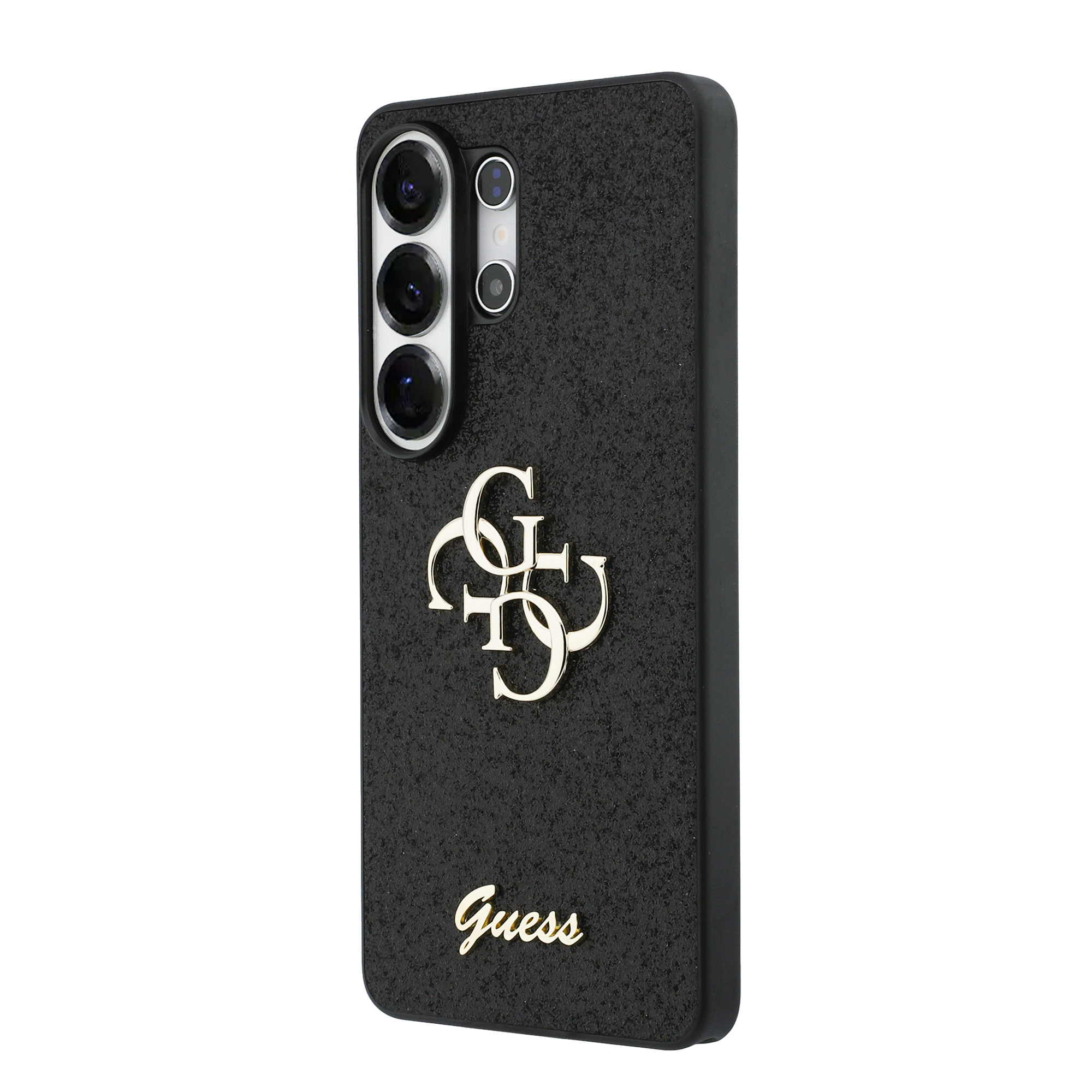 Dėklas Guess Fixed Glitter Big 4G Metal Logo Samsung Galaxy S26 Ultra juodos spalvos aprašymas - Prekės nuotrauka Dėklas Guess Fixed Glitter Big 4G Metal Logo Samsung Galaxy S26 Ultra juodos spalvos aprašymas - Prekės nuotrauka