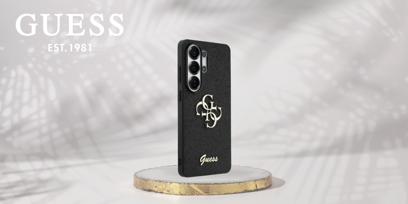Dėklas Guess Fixed Glitter Big 4G Metal Logo Samsung Galaxy S26 Ultra juodos spalvos aprašymas - Prekės nuotrauka Dėklas Guess Fixed Glitter Big 4G Metal Logo Samsung Galaxy S26 Ultra juodos spalvos aprašymas - Prekės nuotrauka
