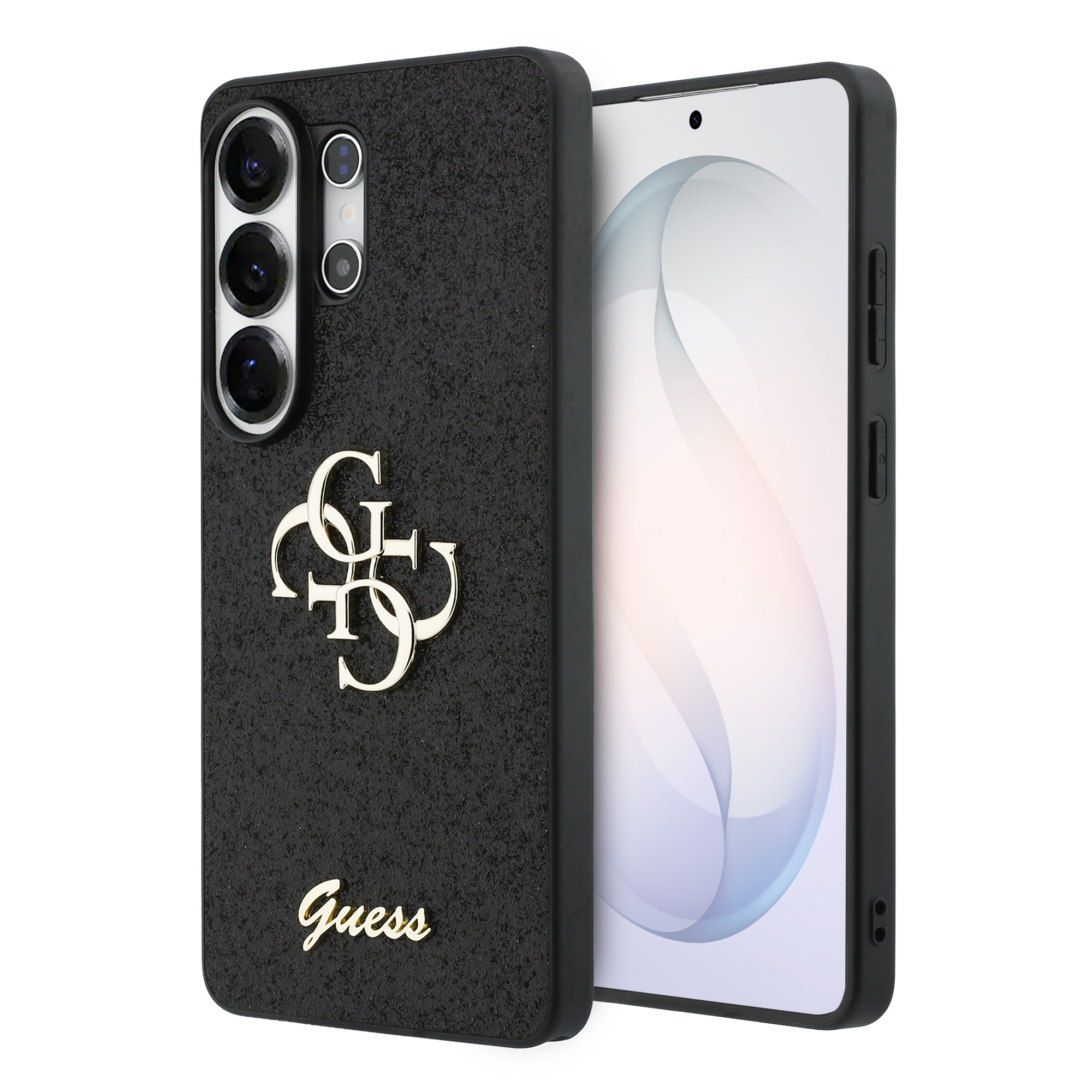 Dėklas Guess Fixed Glitter Big 4G Metal Logo Samsung Galaxy S26 Ultra juodos spalvos aprašymas - Prekės nuotrauka Dėklas Guess Fixed Glitter Big 4G Metal Logo Samsung Galaxy S26 Ultra juodos spalvos aprašymas - Prekės nuotrauka