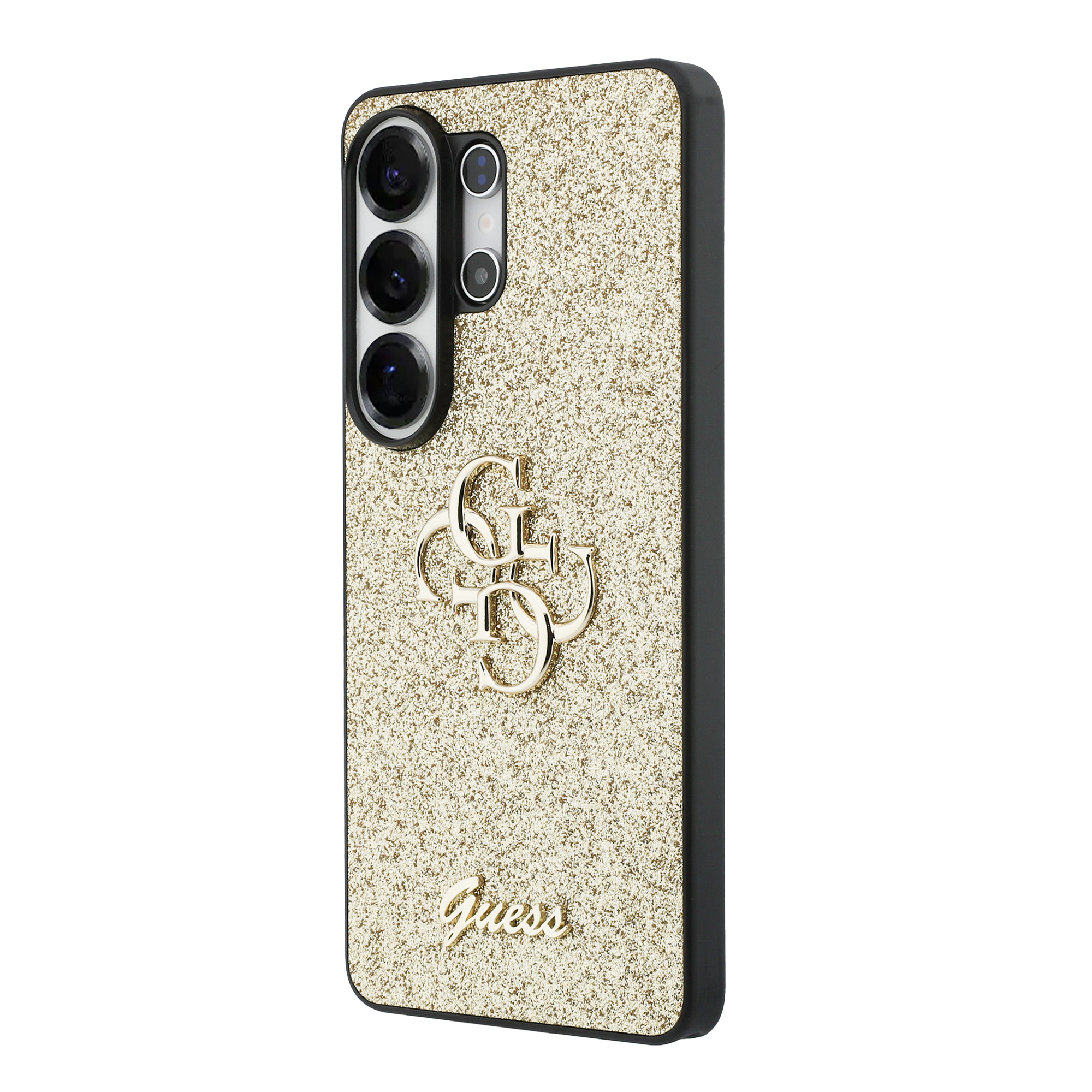 Dėklas Guess Fixed Glitter Big 4G Metal Logo Samsung Galaxy S26 Ultra auksinis aprašymas - Prekės nuotrauka Dėklas Guess Fixed Glitter Big 4G Metal Logo Samsung Galaxy S26 Ultra auksinis aprašymas - Prekės nuotrauka