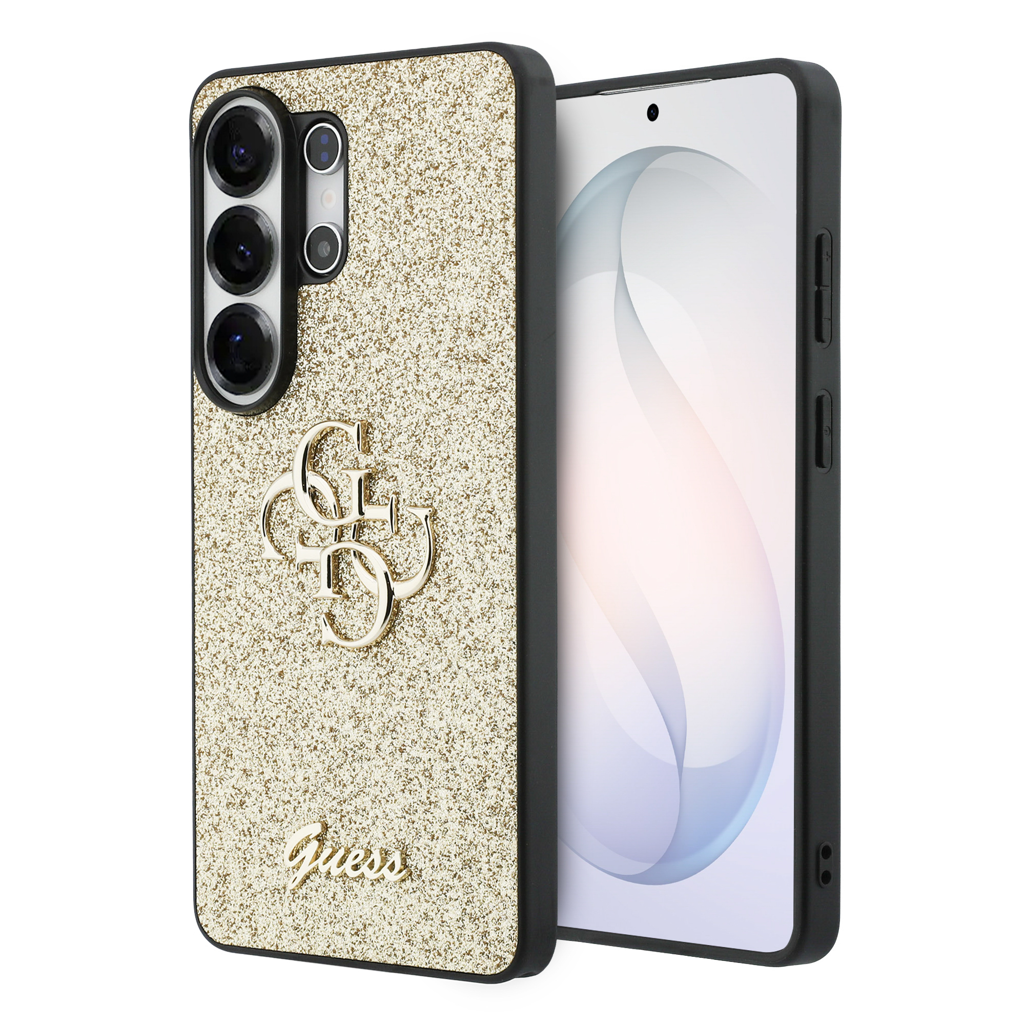 Dėklas Guess Fixed Glitter Big 4G Metal Logo Samsung Galaxy S26 Ultra auksinis aprašymas - Prekės nuotrauka Dėklas Guess Fixed Glitter Big 4G Metal Logo Samsung Galaxy S26 Ultra auksinis aprašymas - Prekės nuotrauka