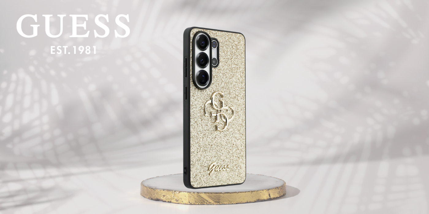 Dėklas Guess Fixed Glitter Big 4G Metal Logo Samsung Galaxy S26 Ultra auksinis aprašymas - Prekės nuotrauka Dėklas Guess Fixed Glitter Big 4G Metal Logo Samsung Galaxy S26 Ultra auksinis aprašymas - Prekės nuotrauka