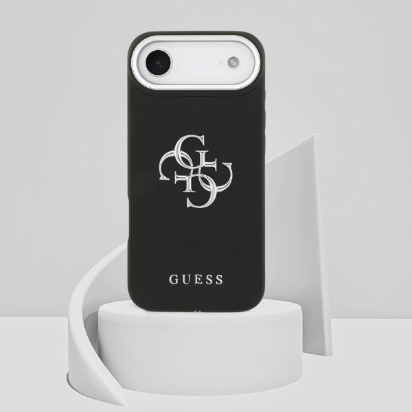 Dėklas Guess Grained Big 4G Classic Logo for Apple iPhone Air juodos spalvos aprašymas - Prekės nuotrauka Dėklas Guess Grained Big 4G Classic Logo for Apple iPhone Air juodos spalvos aprašymas - Prekės nuotrauka