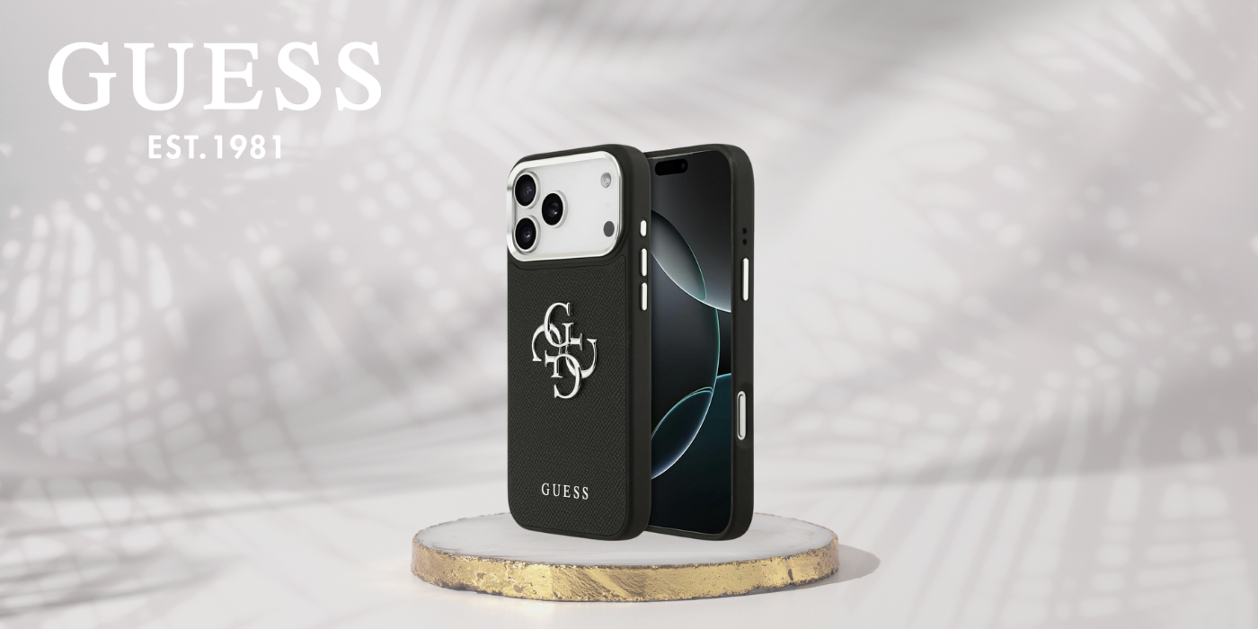 Dėklas Guess Grained Big 4G Classic Logo Apple iPhone 17 Pro Max juodos spalvos aprašymas - Prekės nuotrauka Dėklas Guess Grained Big 4G Classic Logo Apple iPhone 17 Pro Max juodos spalvos aprašymas - Prekės nuotrauka