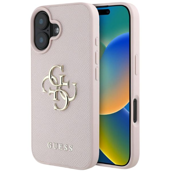 Dėklas Guess Grained Big 4G Logo Small Classic Logo Apple iPhone 16 rožinės spalvos aprašymas - Prekės nuotrauka Dėklas Guess Grained Big 4G Logo Small Classic Logo Apple iPhone 16 rožinės spalvos aprašymas - Prekės nuotrauka