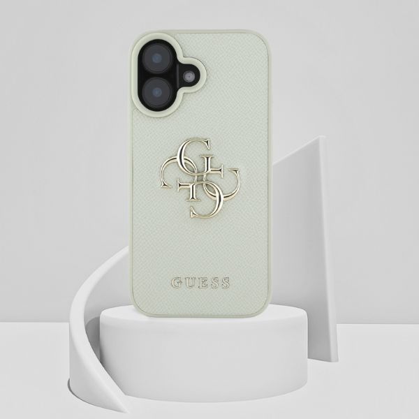 Dėklas Guess Grained Big 4G Logo Small Classic Logo Apple iPhone 16 žalias aprašymas - Prekės nuotrauka Dėklas Guess Grained Big 4G Logo Small Classic Logo Apple iPhone 16 žalias aprašymas - Prekės nuotrauka