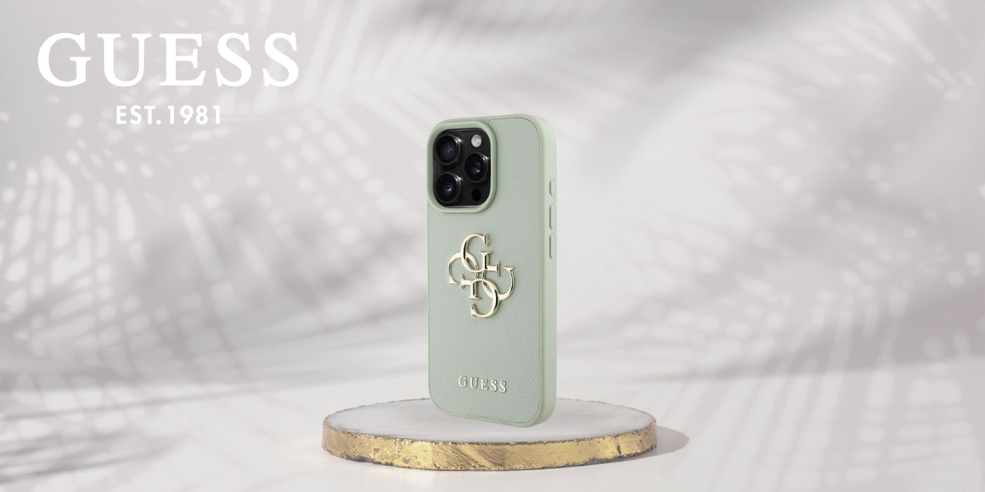 Dėklas Guess Grained Big 4G Logo Small Classic Logo Apple iPhone 16 Pro Max žalias aprašymas - Prekės nuotrauka