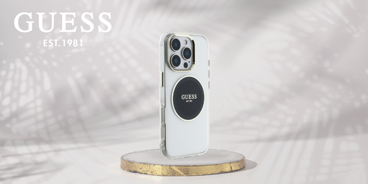 Dėklas Guess IML Metal Colored Circle Classic Logo MagSafe Apple iPhone 16 Pro juodos spalvos aprašymas - Prekės nuotrauka
