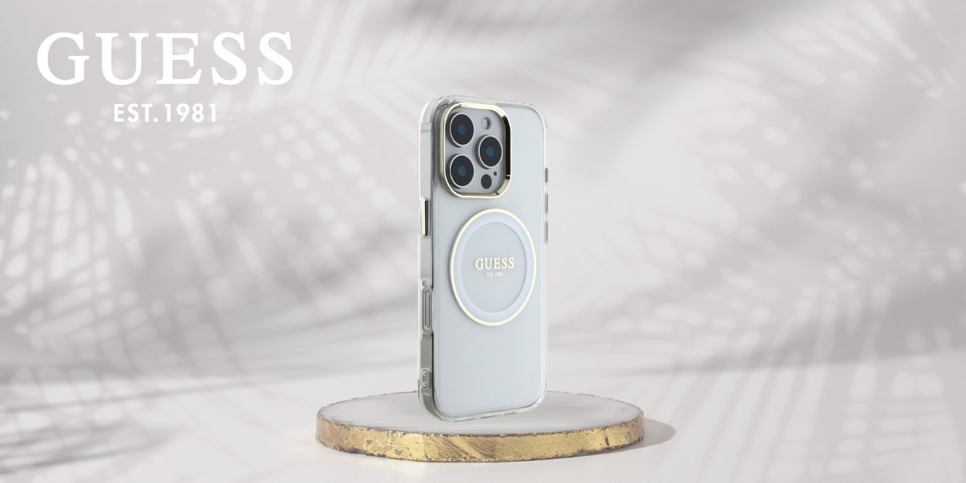Dėklas Guess IML Metal Colored Circle Classic Logo MagSafe Apple iPhone 16 Pro baltos spalvos aprašymas - Prekės nuotrauka