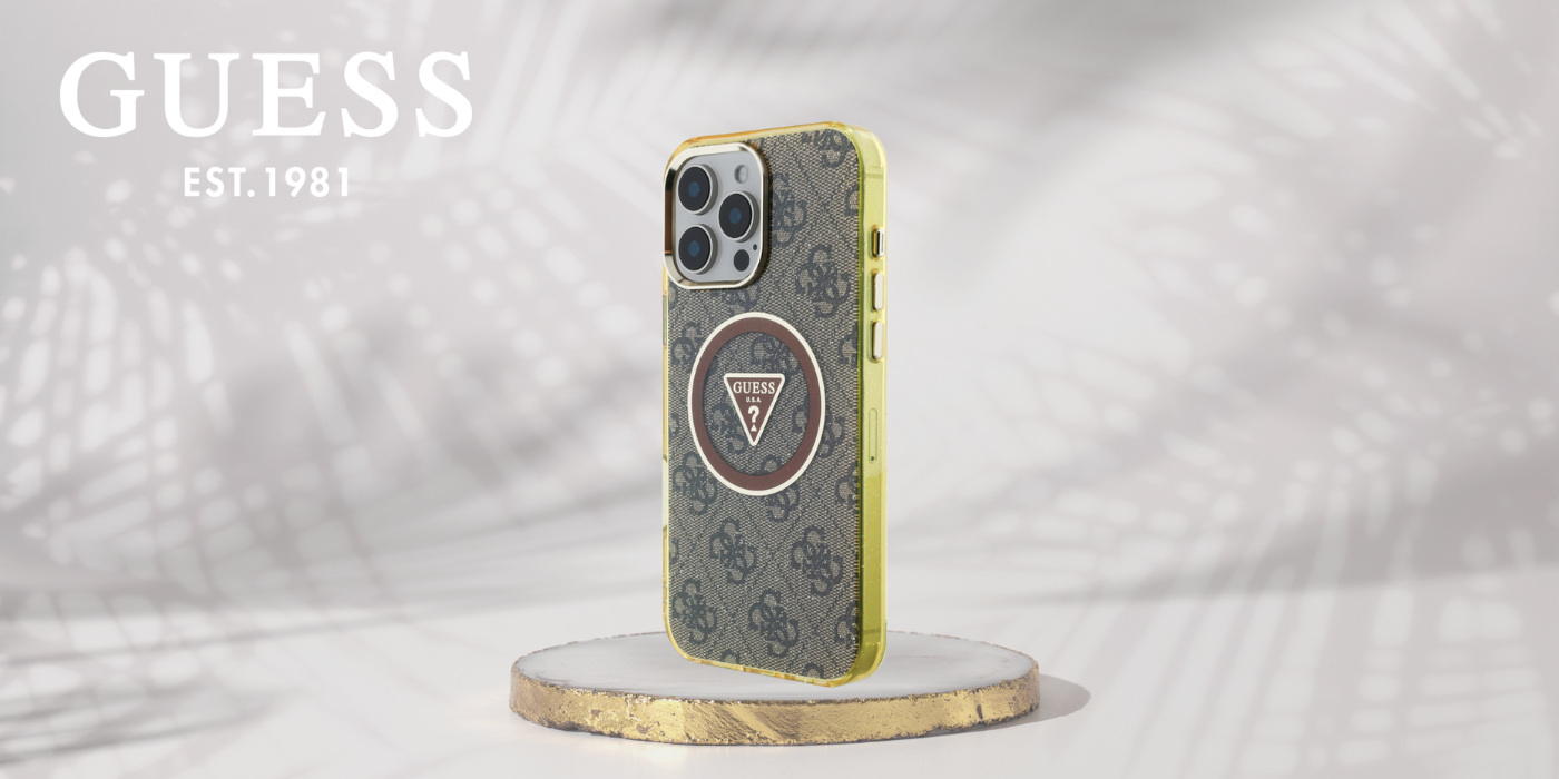 Dėklas Guess IML Metal Glitter 4G Circle Triangle MagSafe Apple iPhone 16 Pro Max rudos spalvos aprašymas - Prekės nuotrauka Dėklas Guess IML Metal Glitter 4G Circle Triangle MagSafe Apple iPhone 16 Pro Max rudos spalvos aprašymas - Prekės nuotrauka