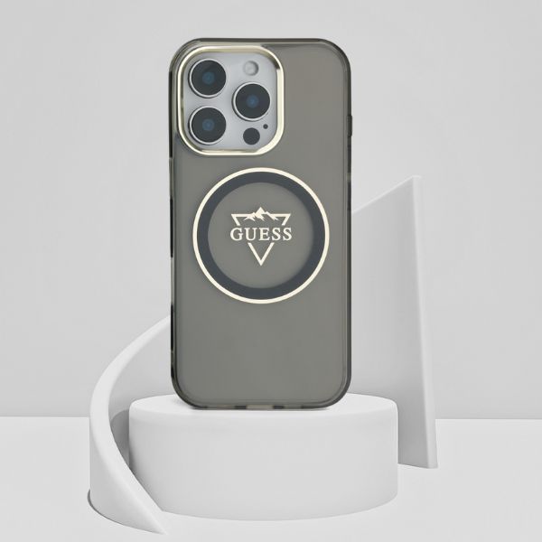 Dėklas Guess IML Metal Mountain Logo MagSafe Apple iPhone 16 Pro juodos spalvos aprašymas - Prekės nuotrauka Dėklas Guess IML Metal Mountain Logo MagSafe Apple iPhone 16 Pro juodos spalvos aprašymas - Prekės nuotrauka