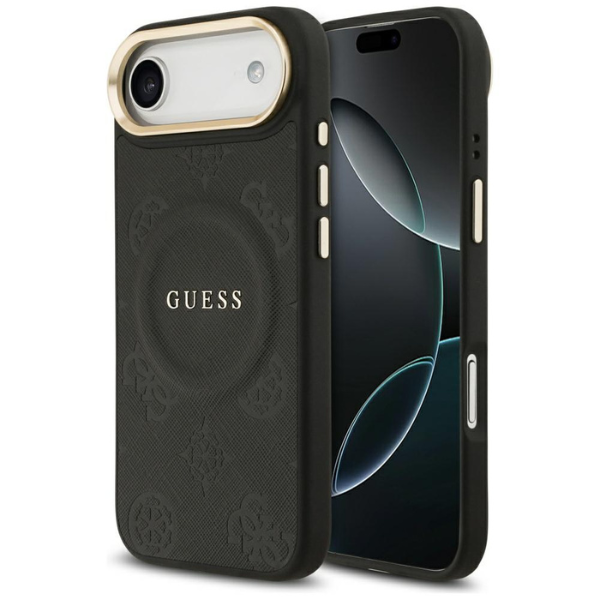 „Guess Peony Hot Stamp MagSafe“ dėklas, skirtas „iPhone Air“ – Juodas aprašymas - Prekės nuotrauka „Guess Peony Hot Stamp MagSafe“ dėklas, skirtas „iPhone Air“ – Juodas aprašymas - Prekės nuotrauka