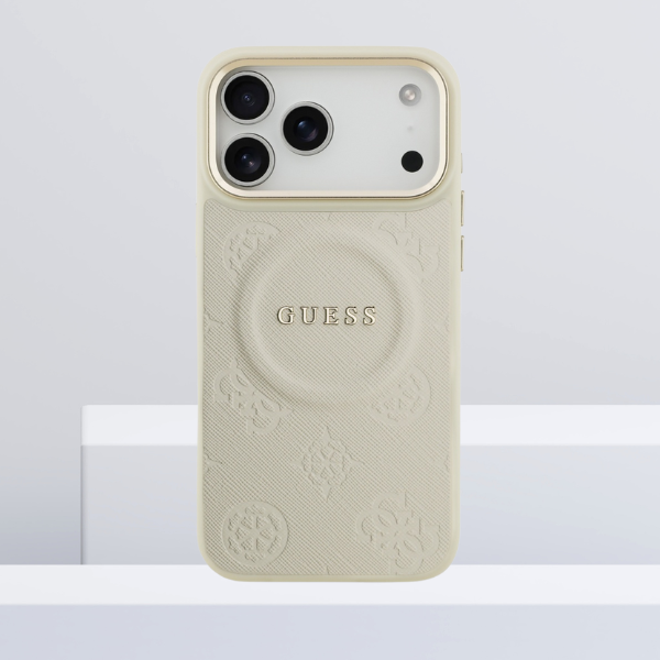 Dėklas Guess Peony Hot Stamp MagSafe skirtas Apple iPhone 17 Pro Max beige aprašymas - Prekės nuotrauka Dėklas Guess Peony Hot Stamp MagSafe skirtas Apple iPhone 17 Pro Max beige aprašymas - Prekės nuotrauka