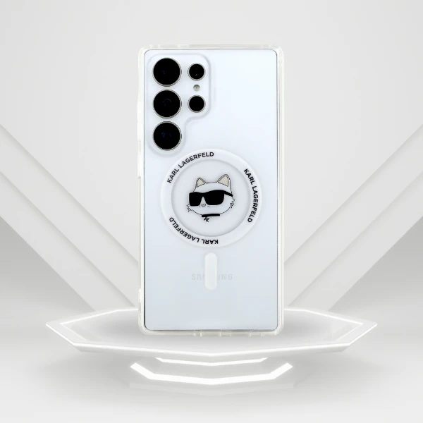 Dėklas Karl Lagerfeld Button Choupette Head Printed Logo MagSafe Samsung Galaxy S25 Ultra baltas aprašymas - Prekės nuotrauka Dėklas Karl Lagerfeld Button Choupette Head Printed Logo MagSafe Samsung Galaxy S25 Ultra baltas aprašymas - Prekės nuotrauka