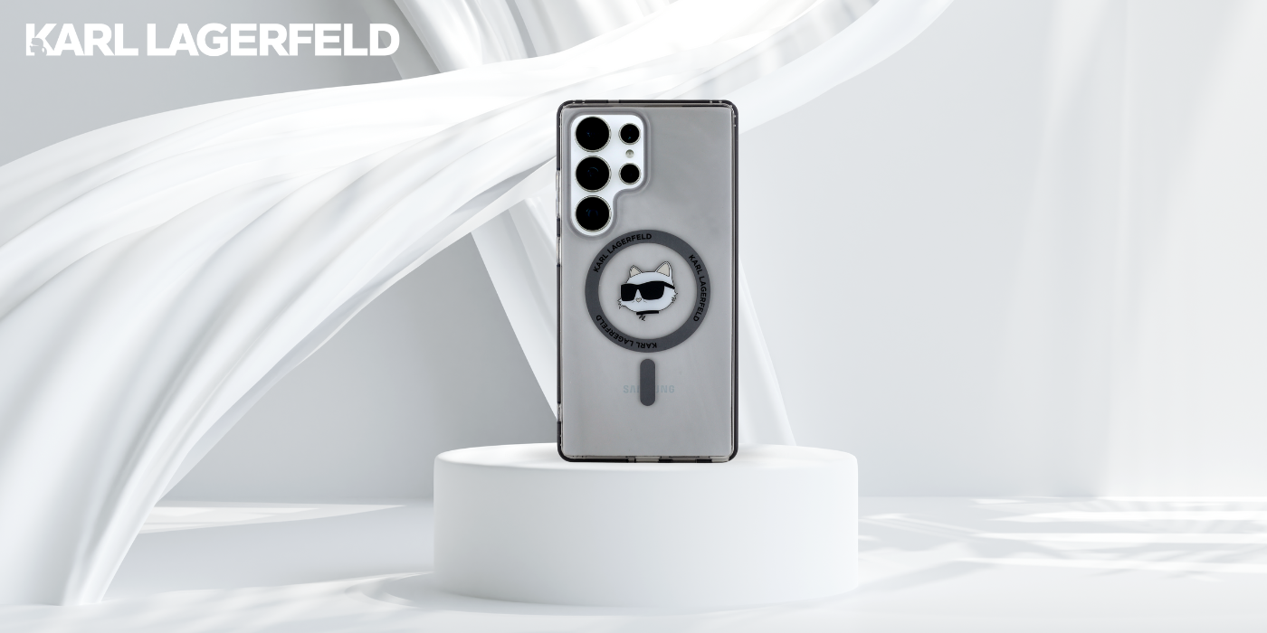 Dėklas Karl Lagerfeld Button Choupette Head Printed Logo MagSafe Samsung Galaxy S25 Ultra juodos spalvos aprašymas - Prekės nuotrauka