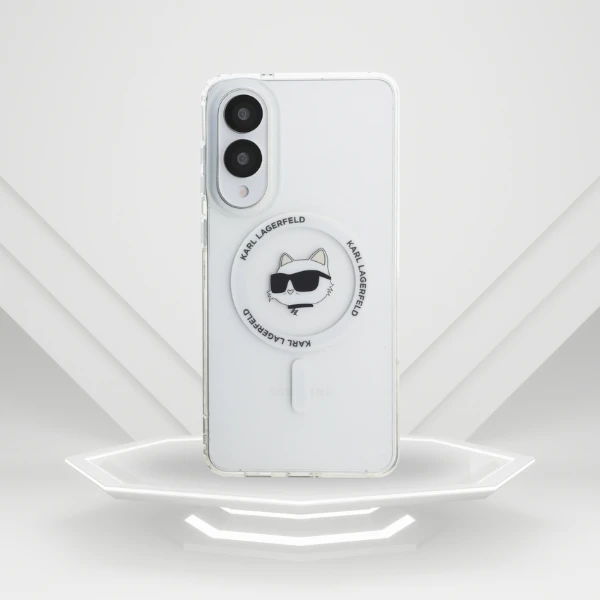 Dėklas Karl Lagerfeld Button Choupette Head Printed Logo MagSafe skirtas Samsung Galaxy S25 Edge baltos spalvos aprašymas - Prekės nuotrauka Dėklas Karl Lagerfeld Button Choupette Head Printed Logo MagSafe skirtas Samsung Galaxy S25 Edge baltos spalvos aprašymas - Prekės nuotrauka