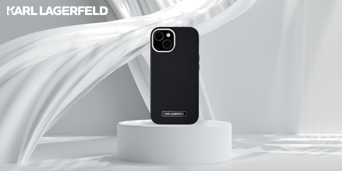 Dėklas Karl Lagerfeld FW Metal Plate MagSafe Apple iPhone 15 juodos spalvos aprašymas - Prekės nuotrauka Dėklas Karl Lagerfeld FW Metal Plate MagSafe Apple iPhone 15 juodos spalvos aprašymas - Prekės nuotrauka