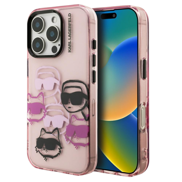 Dėklas Karl Lagerfeld IML Multi K&C Head Pattern skirtas Apple iPhone 16 Pro Max rožinės spalvos aprašymas - Prekės nuotrauka Dėklas Karl Lagerfeld IML Multi K&C Head Pattern skirtas Apple iPhone 16 Pro Max rožinės spalvos aprašymas - Prekės nuotrauka