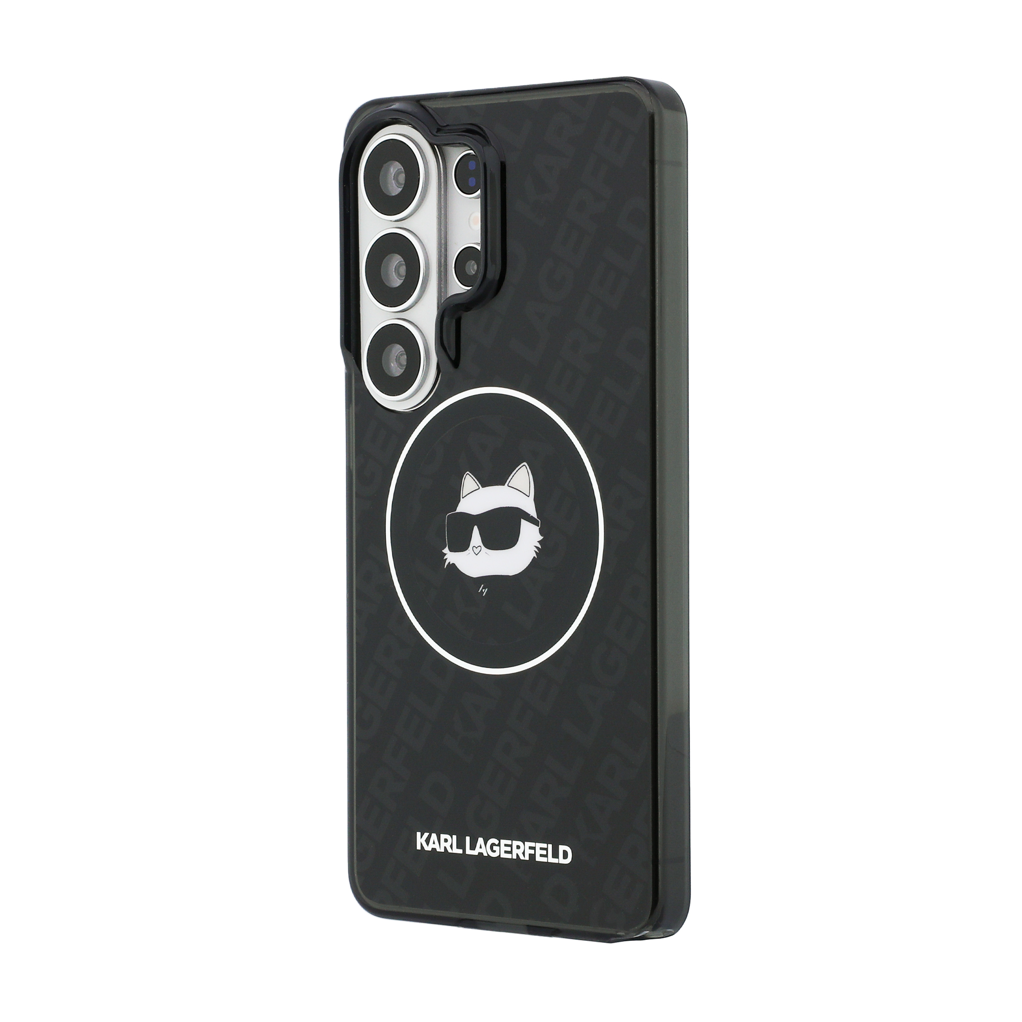 Dėklas Karl Lagerfeld IML Repeated Choupette MagSafe for Samsung Galaxy S26 Ultra juodos spalvos aprašymas - Prekės nuotrauka