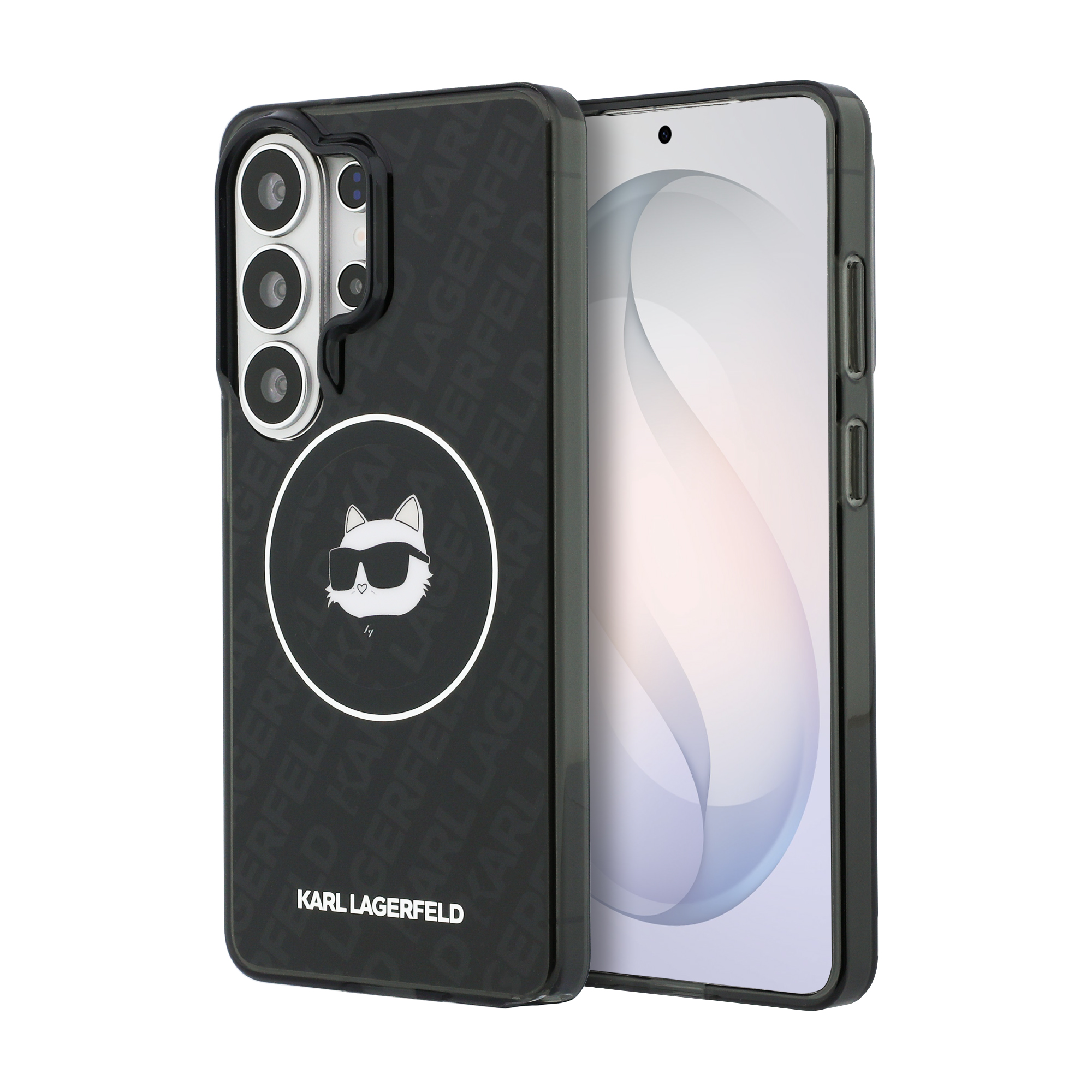 Dėklas Karl Lagerfeld IML Repeated Choupette MagSafe for Samsung Galaxy S26 Ultra juodos spalvos aprašymas - Prekės nuotrauka