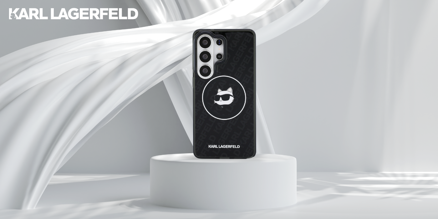Dėklas Karl Lagerfeld IML Repeated Choupette MagSafe for Samsung Galaxy S26 Ultra juodos spalvos aprašymas - Prekės nuotrauka