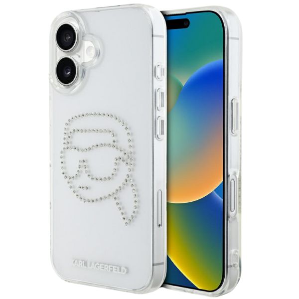 Dėklas Karl Lagerfeld IML Rhinestones Karl Head Apple iPhone 16 skaidrus aprašymas - Prekės nuotrauka Dėklas Karl Lagerfeld IML Rhinestones Karl Head Apple iPhone 16 skaidrus aprašymas - Prekės nuotrauka