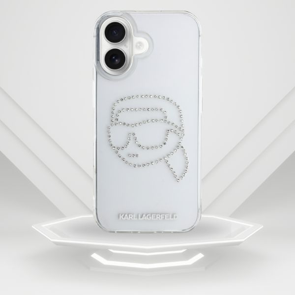 Dėklas Karl Lagerfeld IML Rhinestones Karl Head Apple iPhone 16 skaidrus aprašymas - Prekės nuotrauka Dėklas Karl Lagerfeld IML Rhinestones Karl Head Apple iPhone 16 skaidrus aprašymas - Prekės nuotrauka