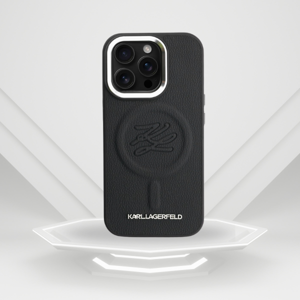 Dėklas Karl Lagerfeld Initial & Metal Logo MagSafe Apple iPhone 16 Pro Max juodos spalvos aprašymas - Prekės nuotrauka Dėklas Karl Lagerfeld Initial & Metal Logo MagSafe Apple iPhone 16 Pro Max juodos spalvos aprašymas - Prekės nuotrauka
