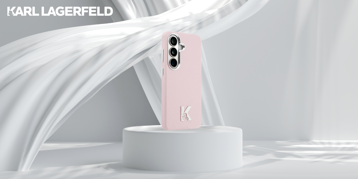 Dėklas Karl Lagerfeld K Metal Logo MagSafe Samsung Galaxy S26 rožinės spalvos aprašymas - Prekės nuotrauka