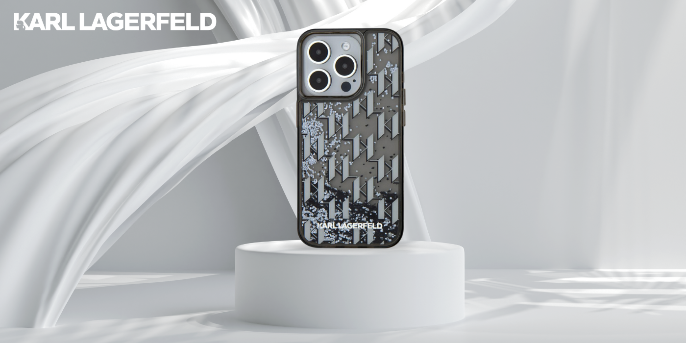 Dėklas Karl Lagerfeld Liquide Glitter Monogram Gradient Apple iPhone 15 Pro juodos spalvos aprašymas - Prekės nuotrauka Dėklas Karl Lagerfeld Liquide Glitter Monogram Gradient Apple iPhone 15 Pro juodos spalvos aprašymas - Prekės nuotrauka