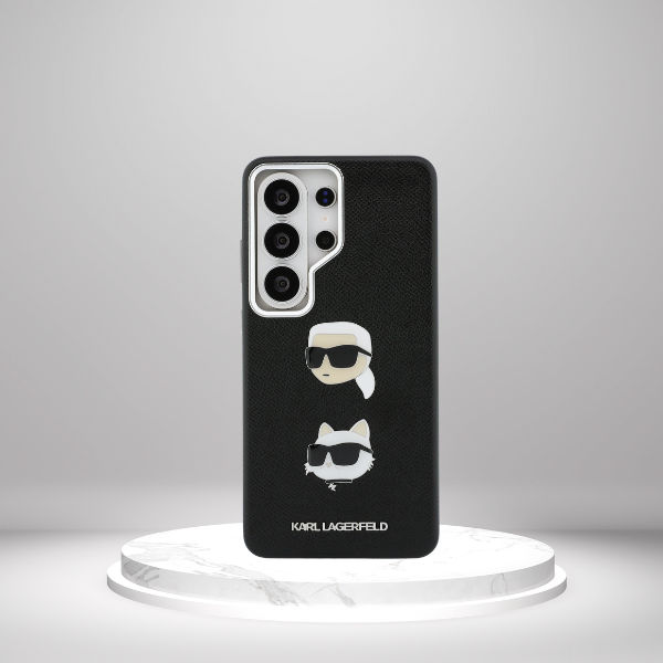 Dėklas Karl Lagerfeld Saffiano Double Heads Metal Samsung Galaxy S26 Ultra juodos spalvos aprašymas - Prekės nuotrauka Dėklas Karl Lagerfeld Saffiano Double Heads Metal Samsung Galaxy S26 Ultra juodos spalvos aprašymas - Prekės nuotrauka
