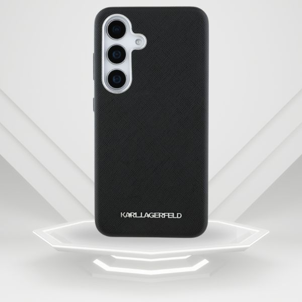 Dėklas Karl Lagerfeld Saffiano Full Wrapped Elongated Metal Logo MagSafe Samsung Galaxy S25+ aprašymas - Prekės nuotrauka Dėklas Karl Lagerfeld Saffiano Full Wrapped Elongated Metal Logo MagSafe Samsung Galaxy S25+ aprašymas - Prekės nuotrauka