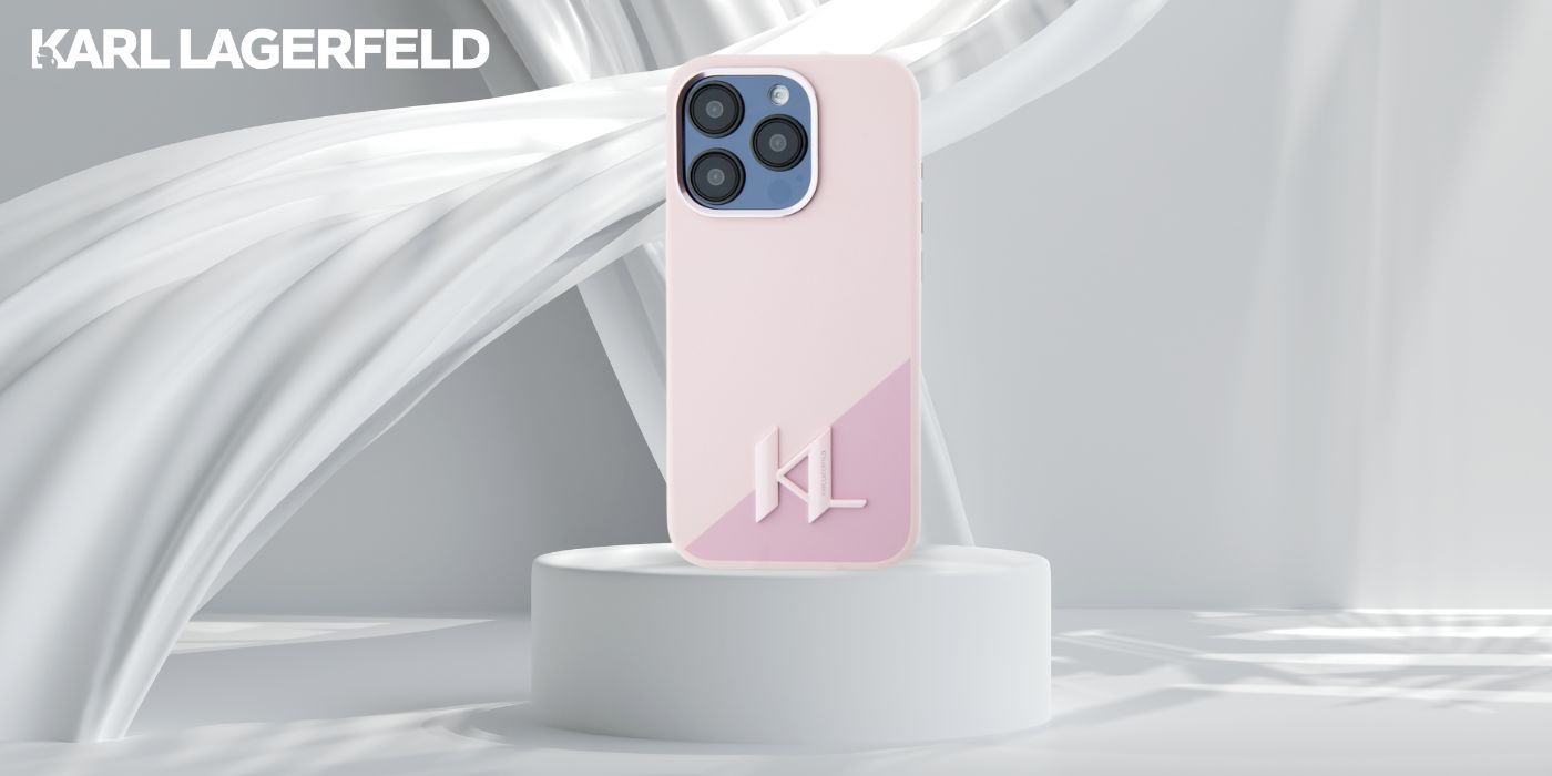 Dėklas Karl Lagerfeld Silicone Shadow Metal Initial MagSafe Apple iPhone 15 Pro Max rožinės spalvos aprašymas - Prekės nuotrauka
