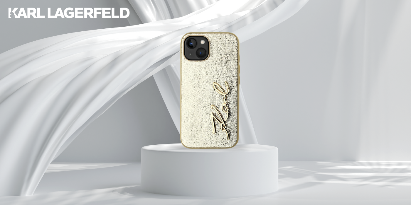 Dėklas Karl Lagerfeld Wrinkled Metal Signature Apple iPhone 15 auksinis aprašymas - Prekės nuotrauka Dėklas Karl Lagerfeld Wrinkled Metal Signature Apple iPhone 15 auksinis aprašymas - Prekės nuotrauka
