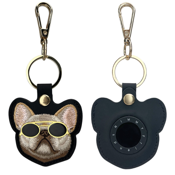 Dėklas locator Nimmy Glasses Cool Dog juodos spalvos aprašymas - Prekės nuotrauka