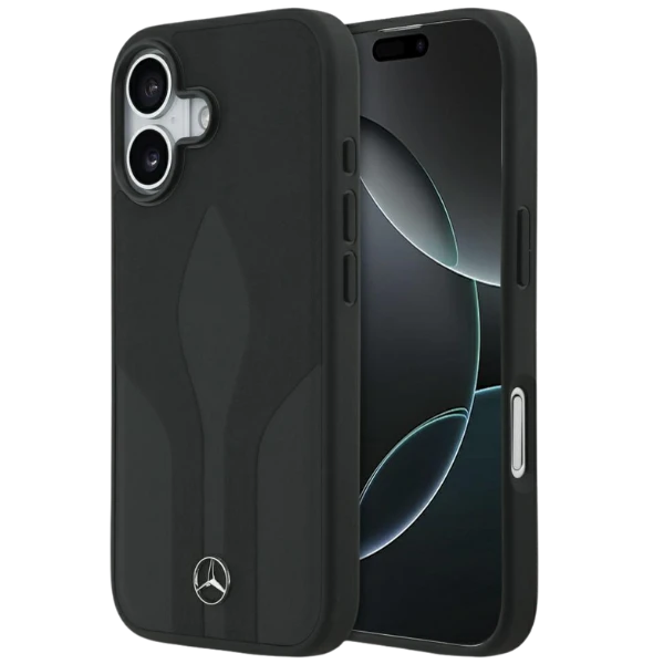 Dėklas Mercedes Leather The Move MagSafe skirtas Apple iPhone 17 juodos spalvos aprašymas - Prekės nuotrauka Dėklas Mercedes Leather The Move MagSafe skirtas Apple iPhone 17 juodos spalvos aprašymas - Prekės nuotrauka