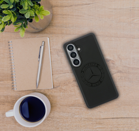 Dėklas Mercedes Vintage Logo MagSafe Samsung Galaxy S26 juodos spalvos aprašymas - Prekės nuotrauka