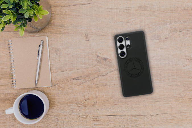 Dėklas Mercedes Vintage Logo MagSafe, skirtas Samsung Galaxy S26 Ultra, juodos spalvos aprašymas - Prekės nuotrauka