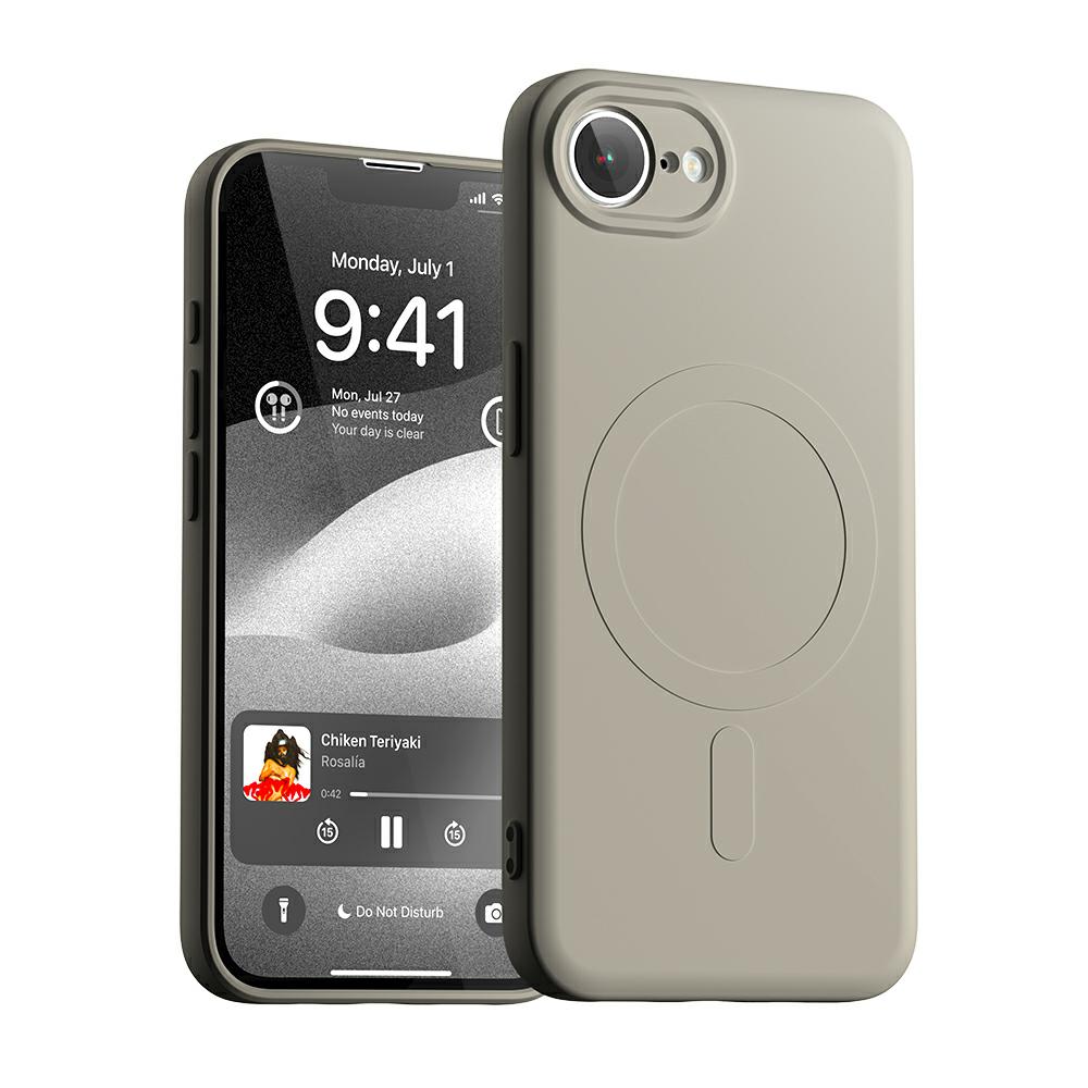 Dėklas Mercury Semi-Silicone MagSafe Apple iPhone 16E / 17e stone aprašymas - Prekės nuotrauka