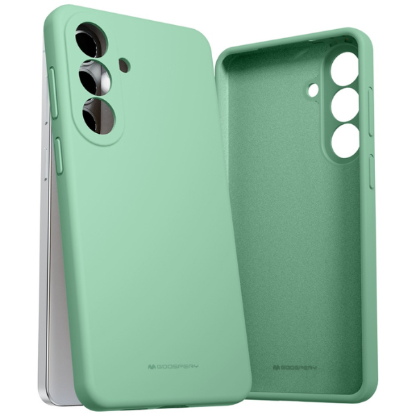 Dėklas Mercury Silicone for Samsung Galaxy S26+ žalias aprašymas - Prekės nuotrauka