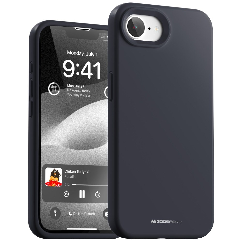Dėklas Mercury Silicone iPhone 16E / 17e navy aprašymas - Prekės nuotrauka
