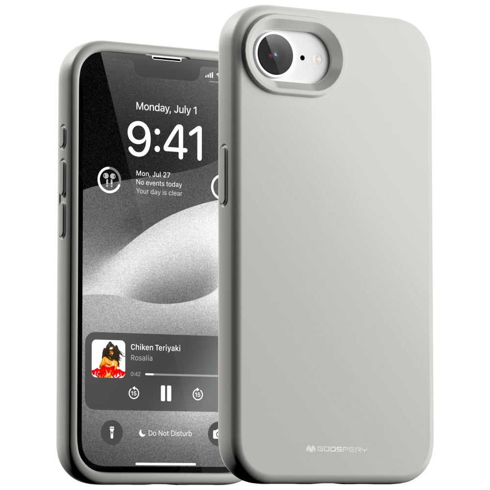 Dėklas Mercury Silicone iPhone 16E / 17e stone aprašymas - Prekės nuotrauka