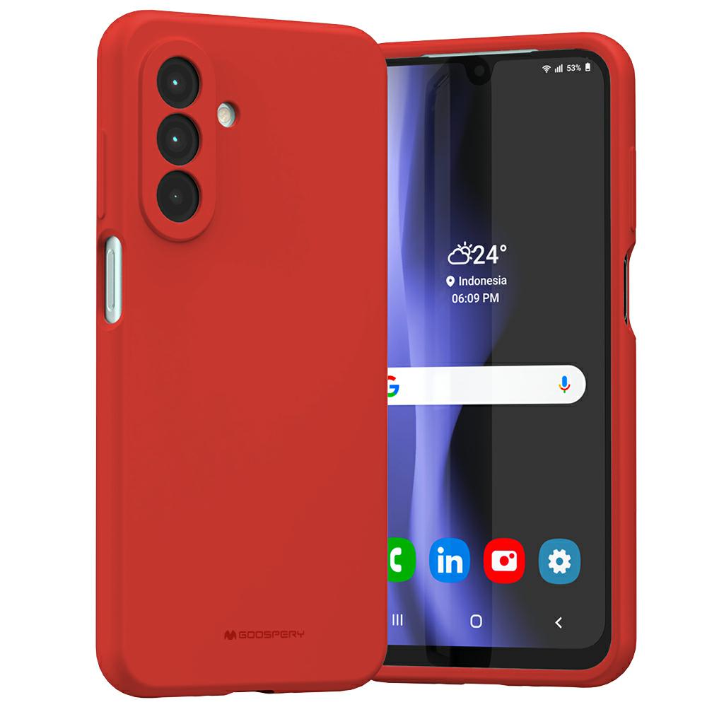 Dėklas Mercury Silicone Samsung Galaxy A26 red aprašymas - Prekės nuotrauka