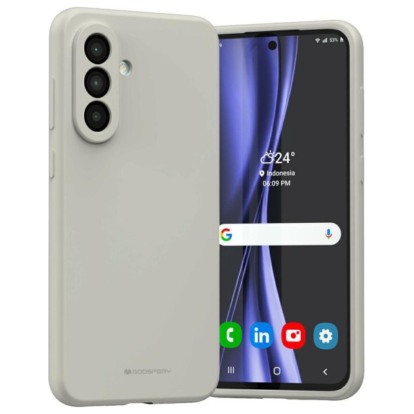 Dėklas Mercury Silicone Samsung Galaxy A56 stone aprašymas - Prekės nuotrauka